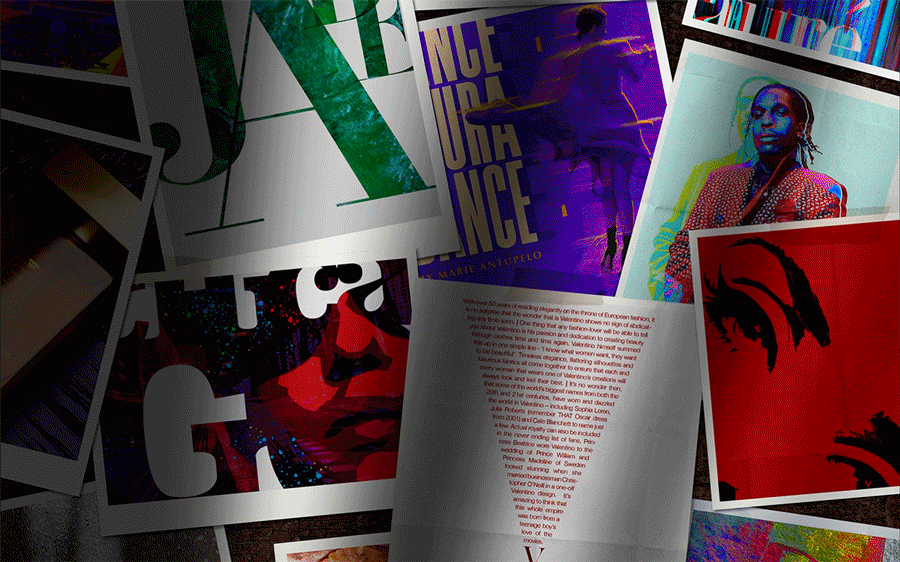 Animated Polaroid montage with glitch effect, showcasing Luke Walwyn Studio’s multimedia storytelling style.