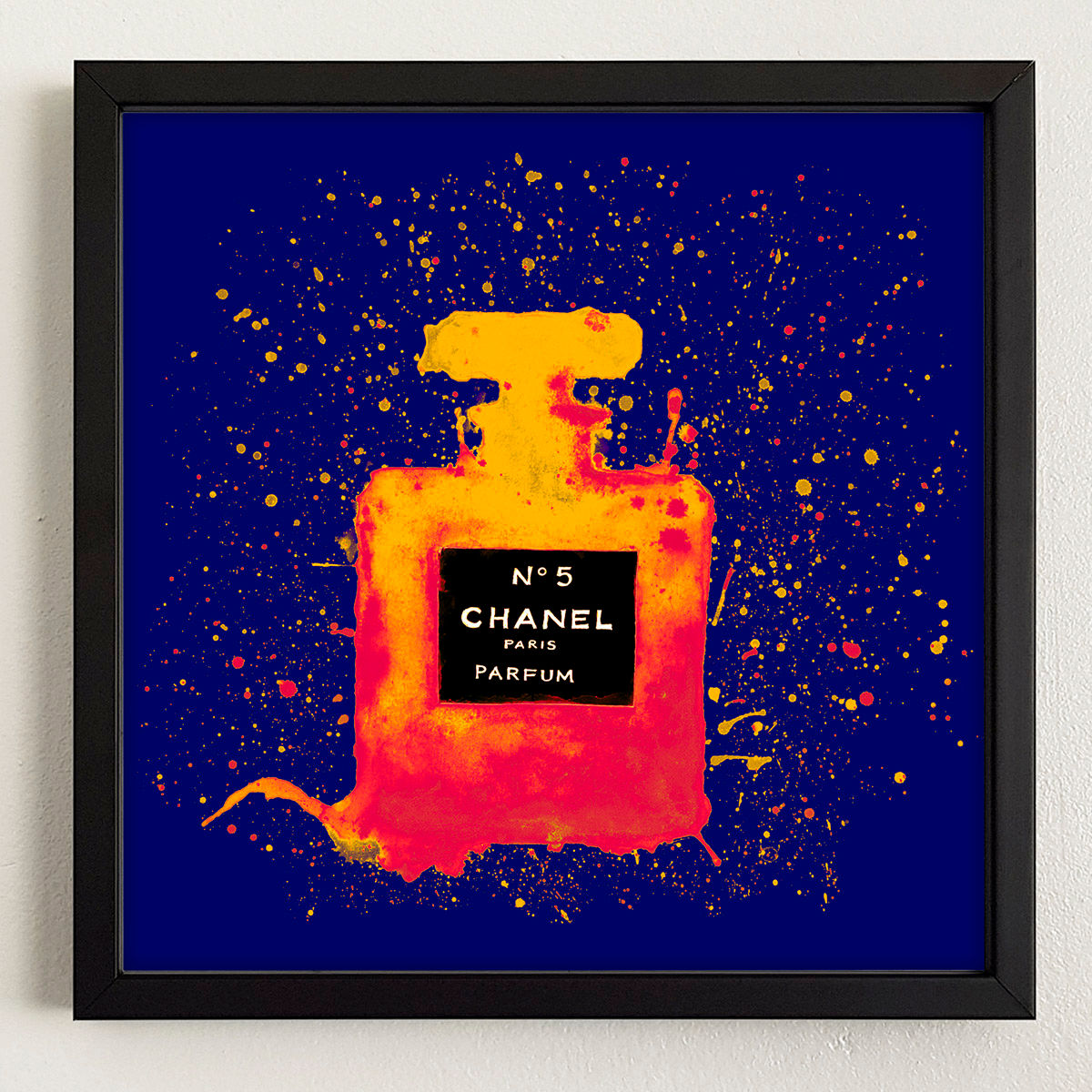 Chanelling No. 5 - Blue/Amber : Art Tile