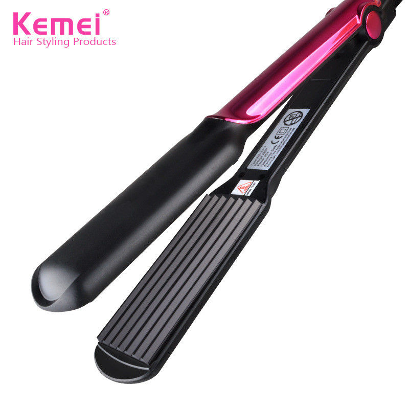 Ceramic Straight Clamps Hair Straighteners Non-Slip Corn Curtain Optional Iron H