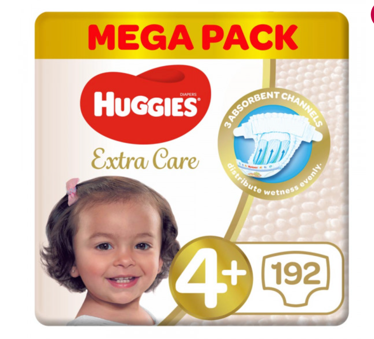 Huggies - Extra Care different Size  Jumbo Pack 10-16 kg 192pcs