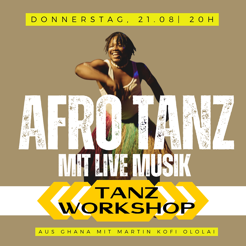 Afro Tanzworkshop mit Live Musik