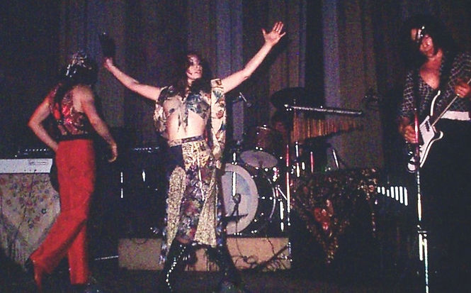 photograph of my band Carmen - the flamenco rock band and Bowie