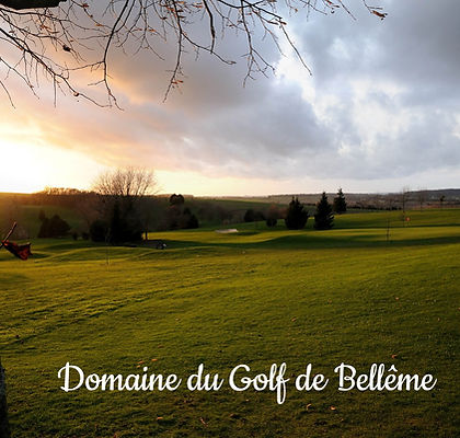 Coucher de soleil sur le domaine du golf de Bellême