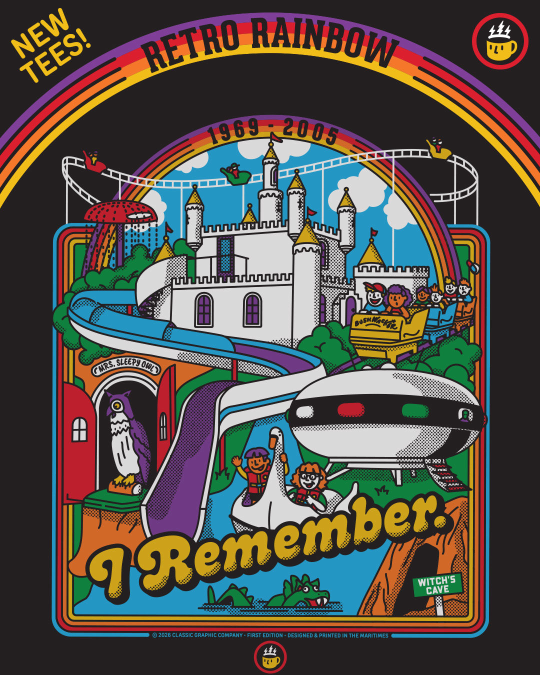 T-SHIRT - RETRO RAINBOW
