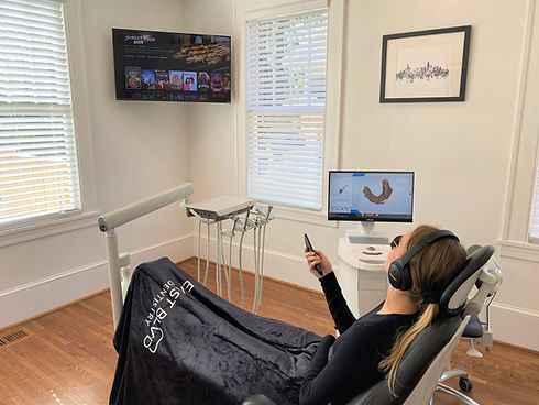 Relaxed dental patient in Charlotte