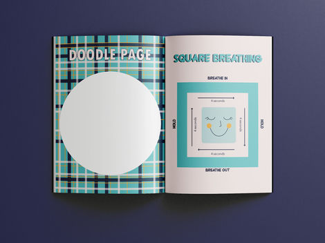 workbook design for children about emotional health