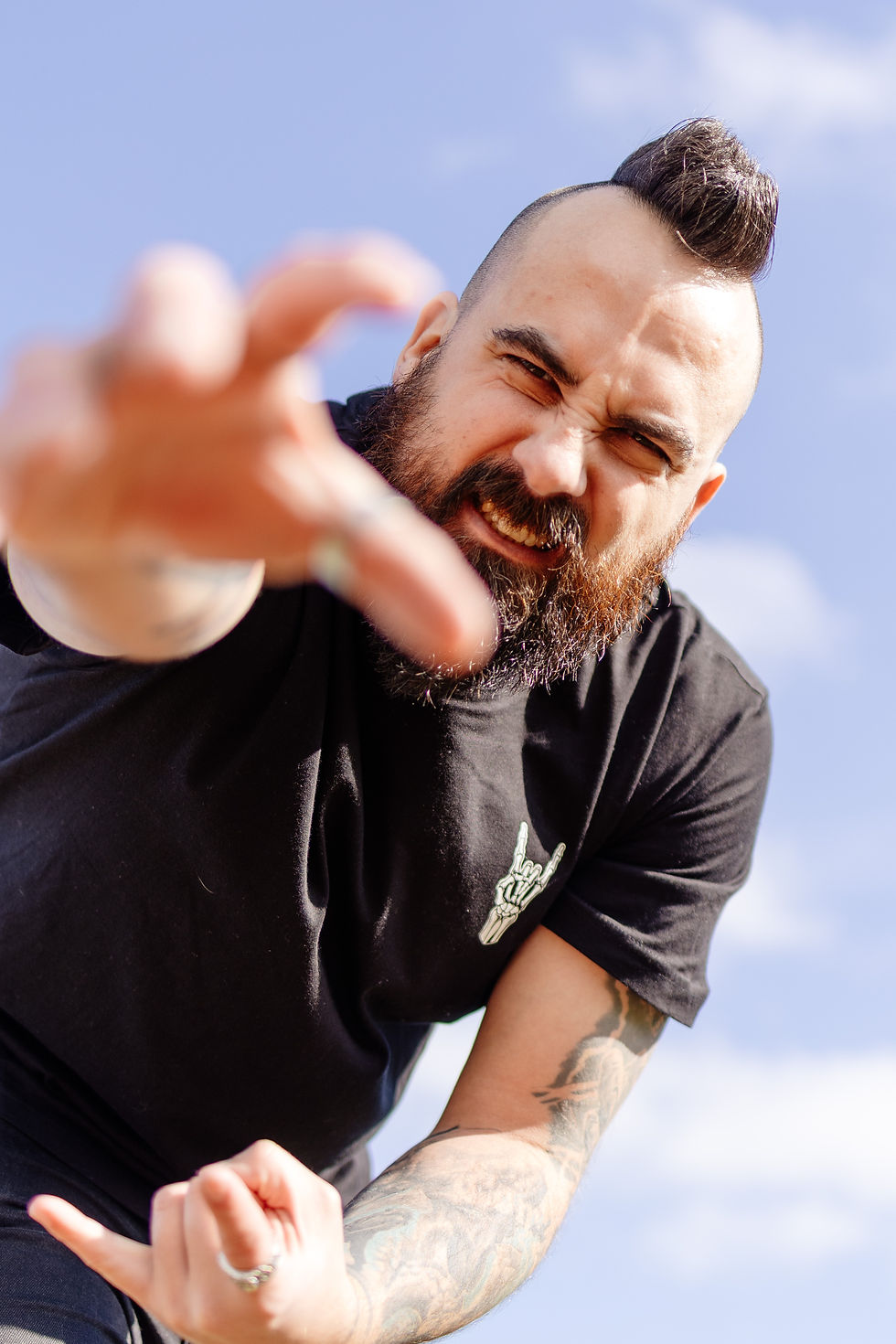 Scott from Burn The Script, a duo capturing photo and video of alternative couples across the country