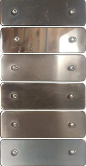 Dark, and metallic plating samples