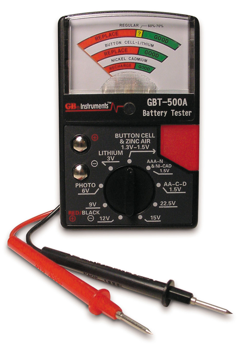 Gardner Bender GBT-500A Battery Tester for 1.5v-22.5v Cells