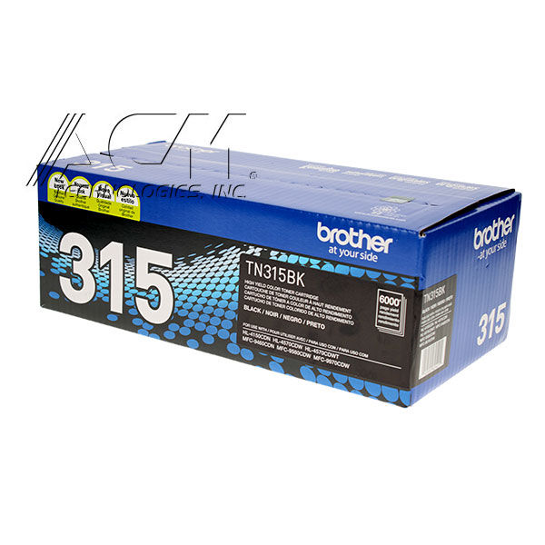 Brother TN315BK Black Toner Cartridge — OEM or Compatible - genuine OEM option