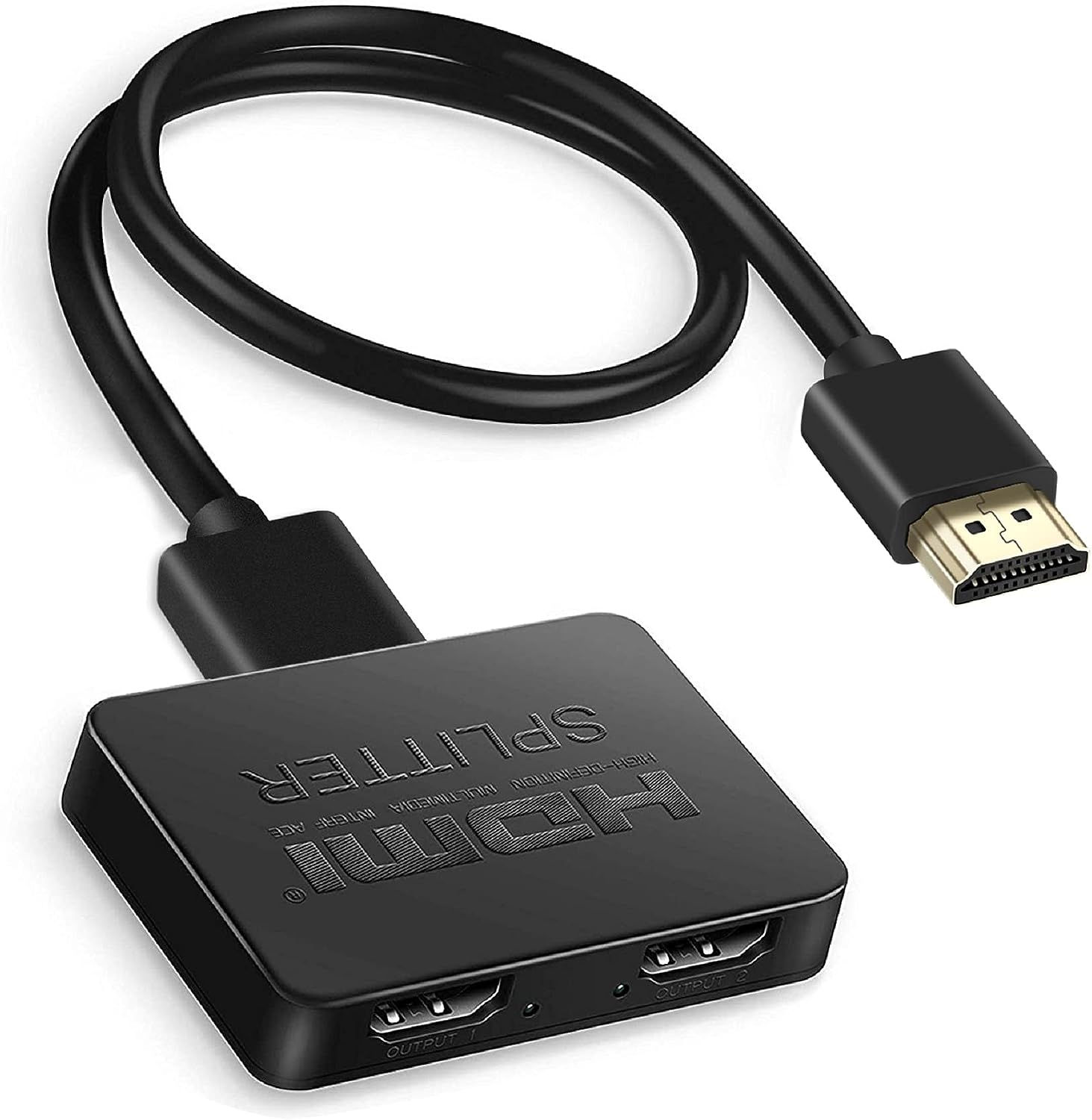 avedio links HDMI Splitter 1 in 2 Out【with 4ft HDMI Cable 】 4K HDMI Splitter for