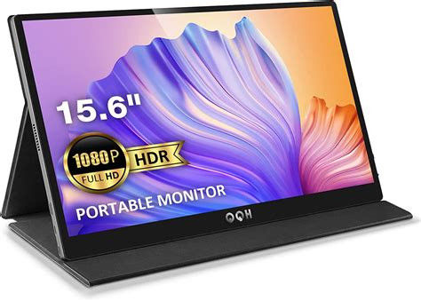 QQH Portable Monitor, 15.6 Monitor for Laptop FHD 1080P USB C Computer Display I
