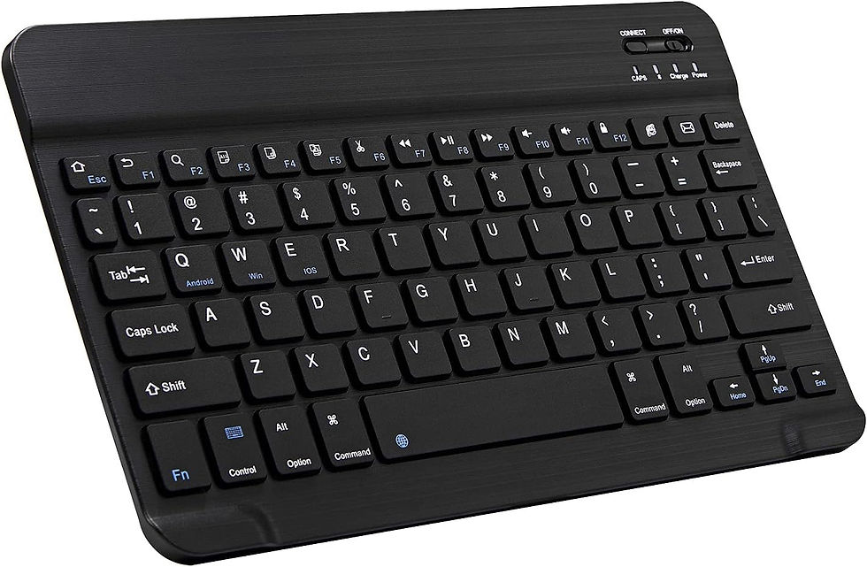 Ultra-Slim Bluetooth Keyboard Portable Mini Wireless Keyboard Rechargeable for A