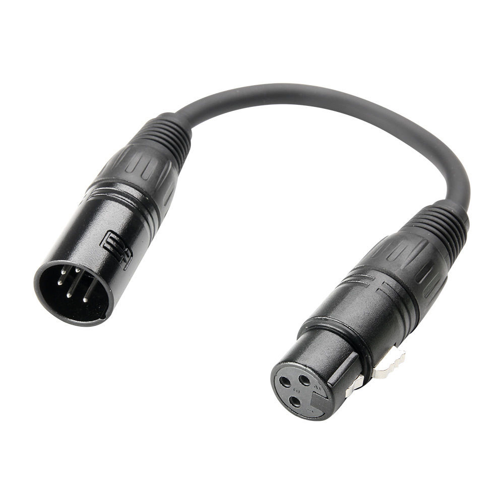 Chauvet DMX3F5M DMX Cable 3-Pin Female to 5-Pin Male - 6 Inch