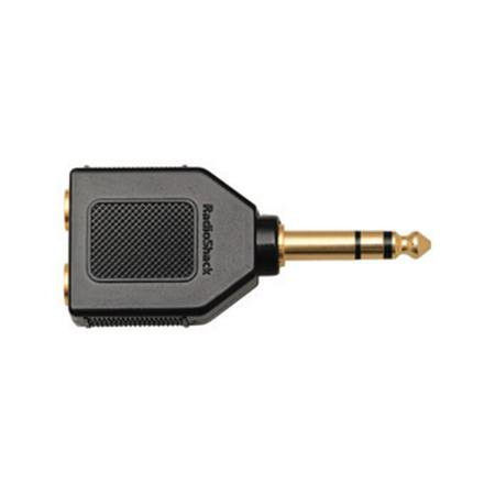 RadioShack Gold-Plated 1/4-Inch Stereo Headphone Plug Adapter
