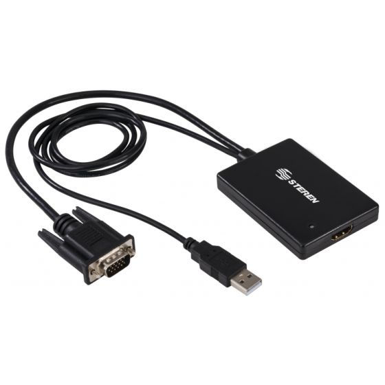 VGA to HDMI Adapter with USB Audio