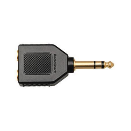 RadioShack Gold-Plated 1/4-Inch Stereo Headphone Plug Adapter