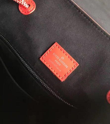 Louis Vuitton Red Supreme backpack 