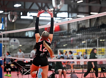volleyball player setting up ball