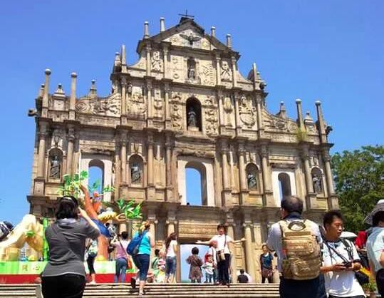這是大三巴牌坊,或聖保祿學院遺址