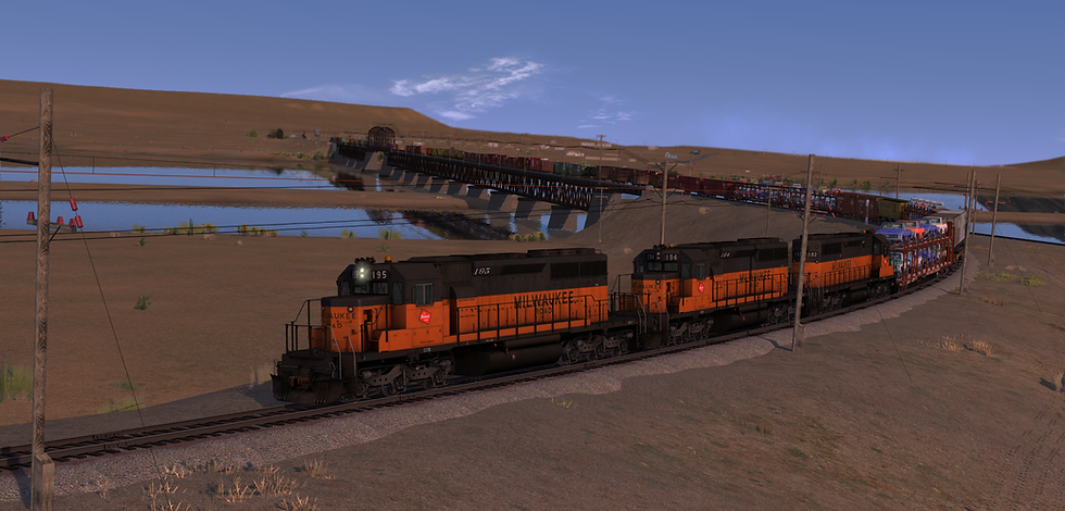 Miniatura: Milwaukee Road Coast Division : Beverly, WA - Kittita,WA