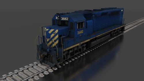 CNJ GP40P 3600 ( #3671-#3683 ) | Flamerailzzz Trainz