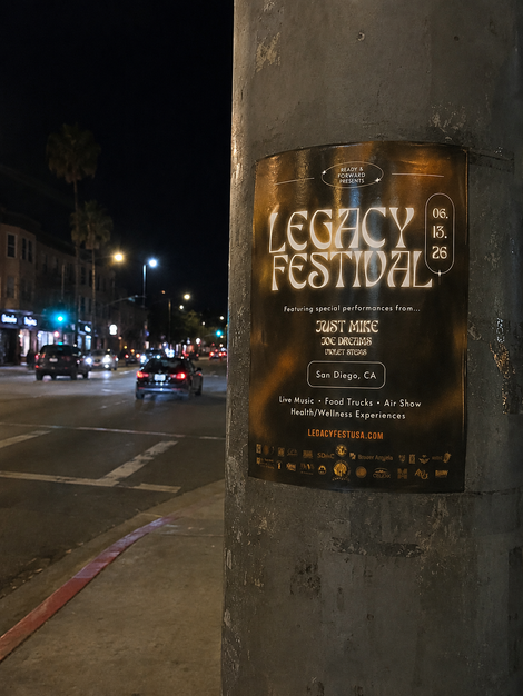 Poster Placement in Pacific Beach, California