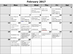 February Calendar