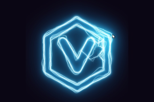 Glowing Logo banner