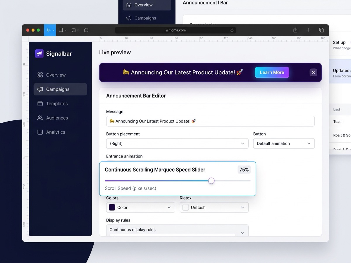 Signalbar Announcement Bar screenshot 3
