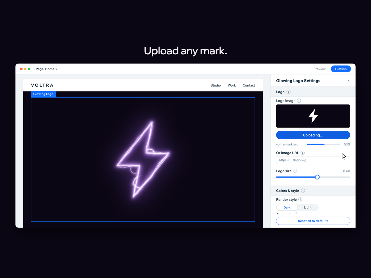 Glowing Logo screenshot 1