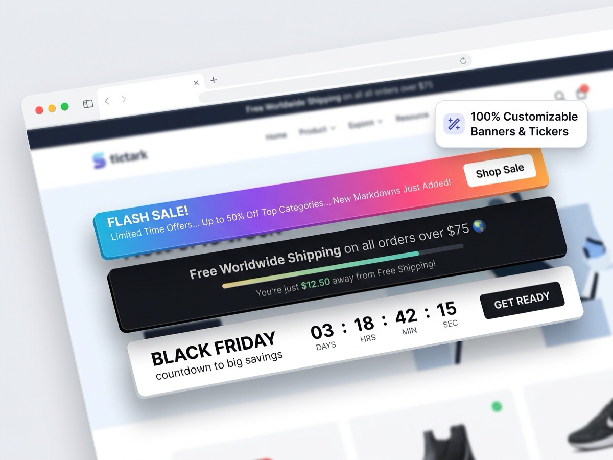 Signalbar Announcement Bar screenshot 1