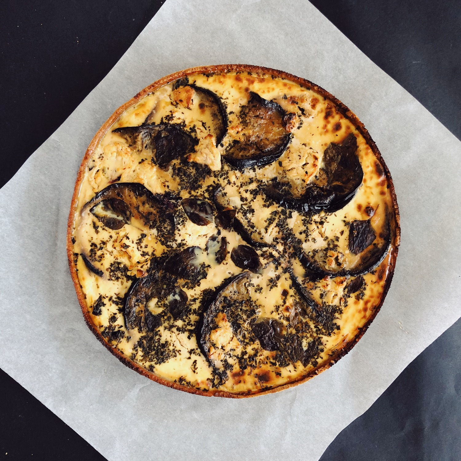 Z bakłażanem, fetą i bazylią