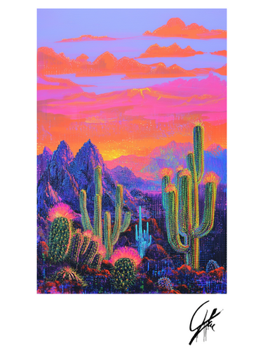 Desert Sunset Symphony Limited Edition Print | Alex Chavez