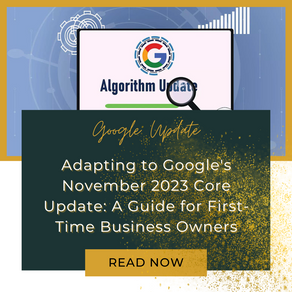 Adapting to Google's November 2023 Core Update: A Guide for First-Time Business Owners
