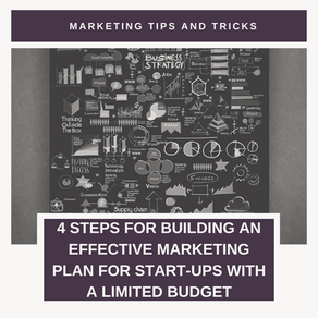 4 Steps for Building an Effective Marketing Plan for Start-ups with a Limited Budget
