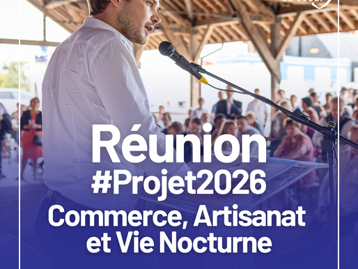 Réunion #Projet2026 : Commerce, Artisanat et Vie Nocturne