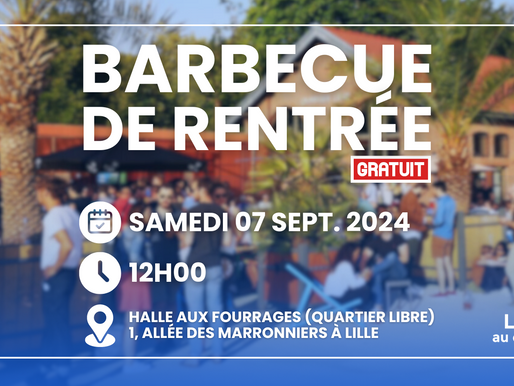 BARBECUE DE RENTRÉE - SAMEDI 7 SEPT. 2024