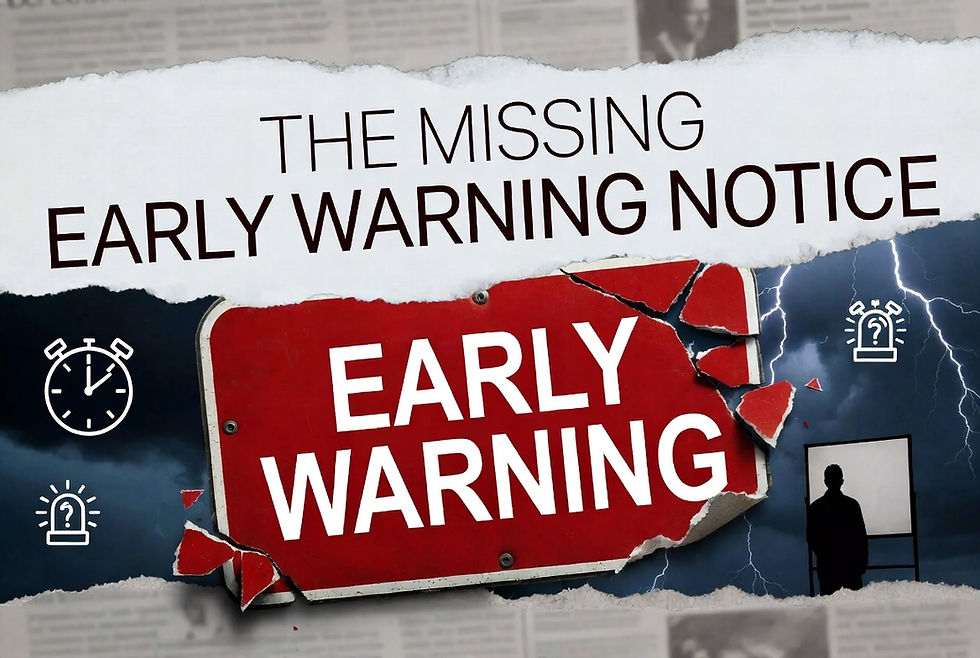 The Missing Early Warning