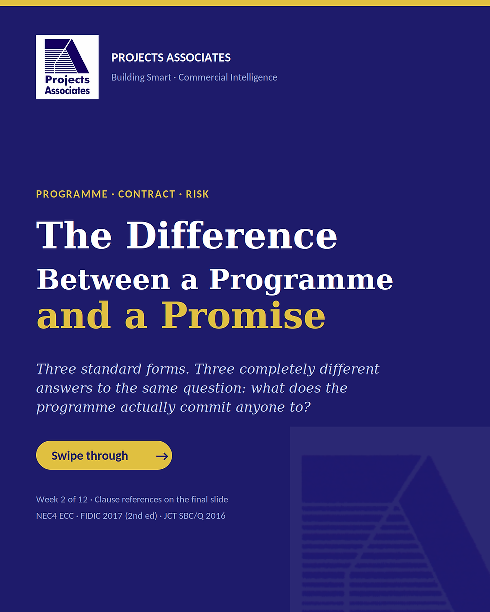 The Difference Between a Programme and a Promise