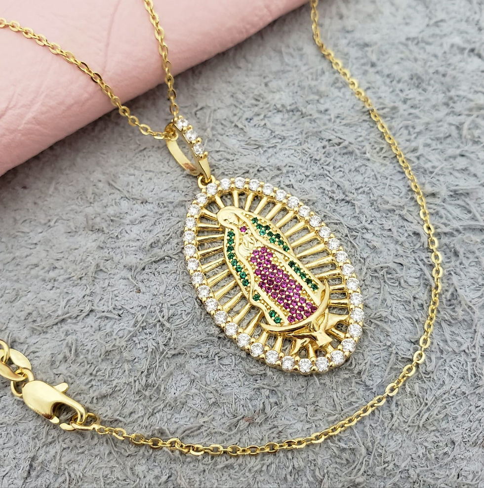 Miniatura: MY 22146-COLORES - D Virgen Guadalupe Swarovski