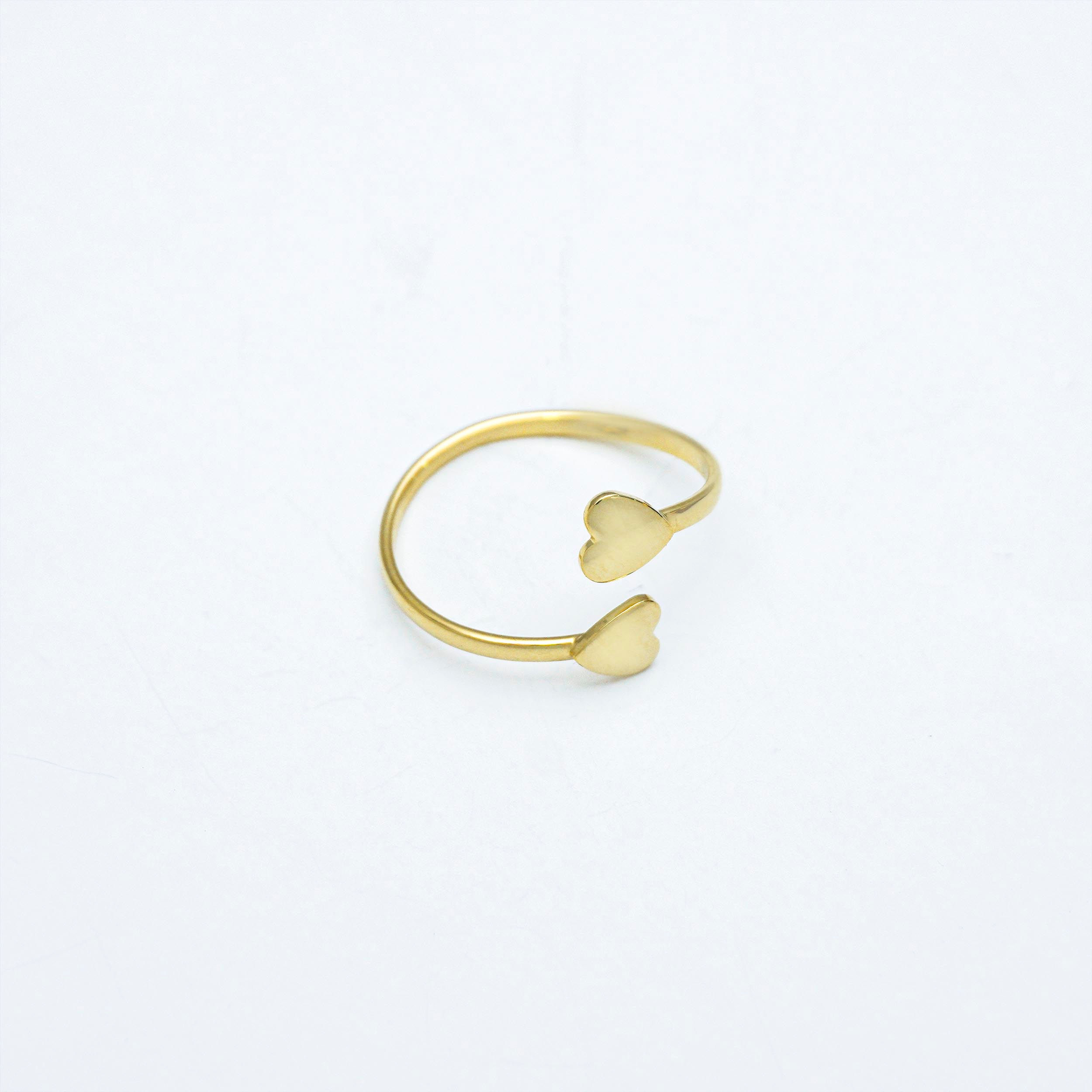 MY 13016 - Anillo Corazones Ajustable