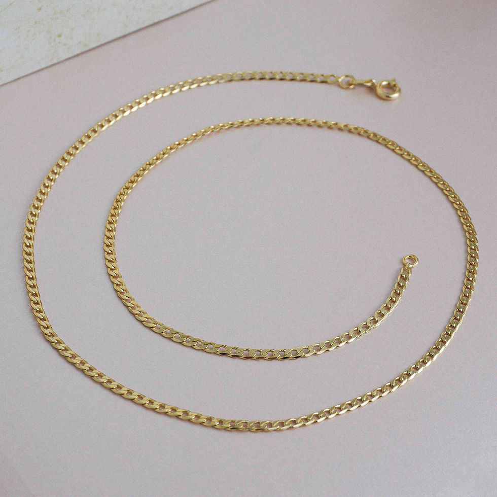 MY 44207 - C Cubana Plana Diamantada 2mm 50 Cms