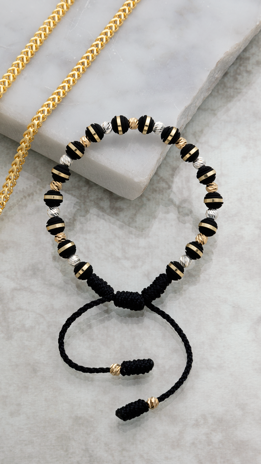 M024 - MANILLA BALIN DIAMANTADO 4MM EN PLATEADO Y DORAD