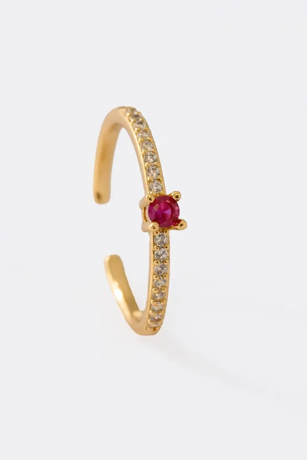 Miniatura: MY 13057-FUCSIA - Anillo Gems Fucsia Ajustable