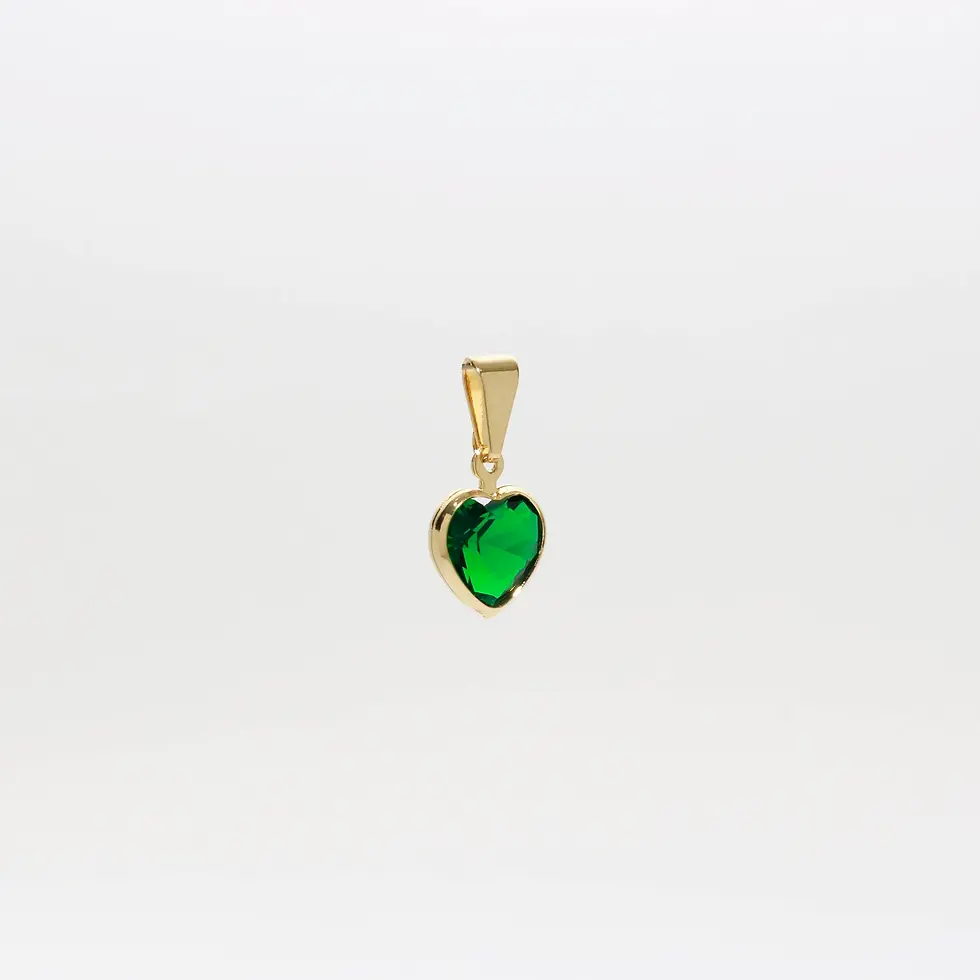 Miniatura: MY 23077 - D Corazón 1.8cm verde