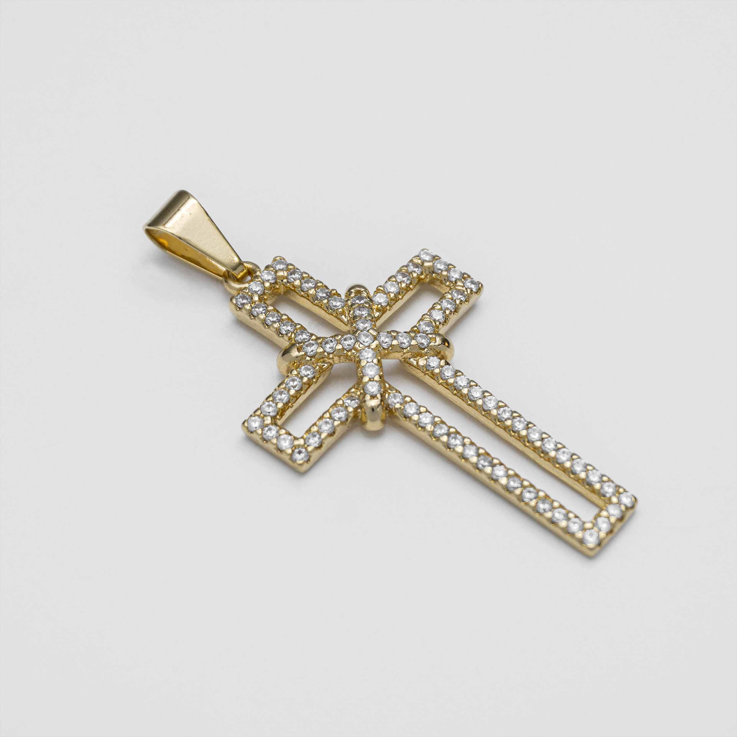 23159 - D Cruz Silueta circonias 3.5 cms