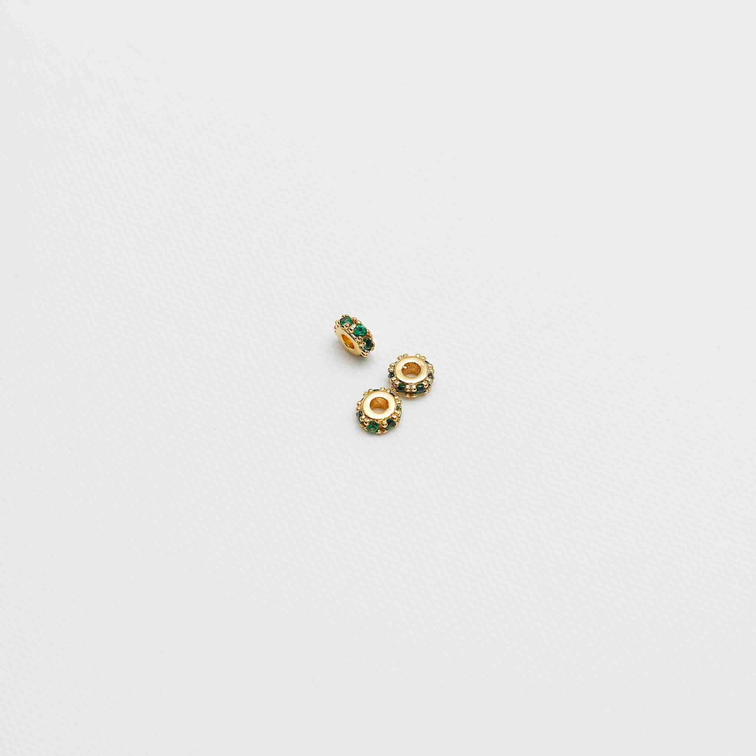 MY 24799-VERDE - H Rondel circonias X3 4m VERDE