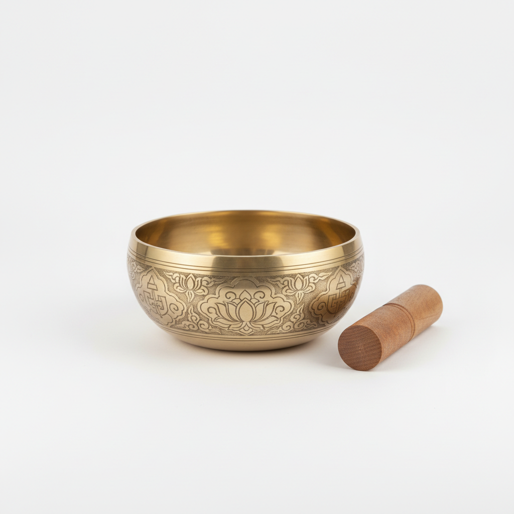 Engraved Brass Bowl