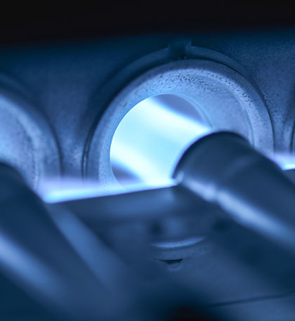 Gas Furnace Flames